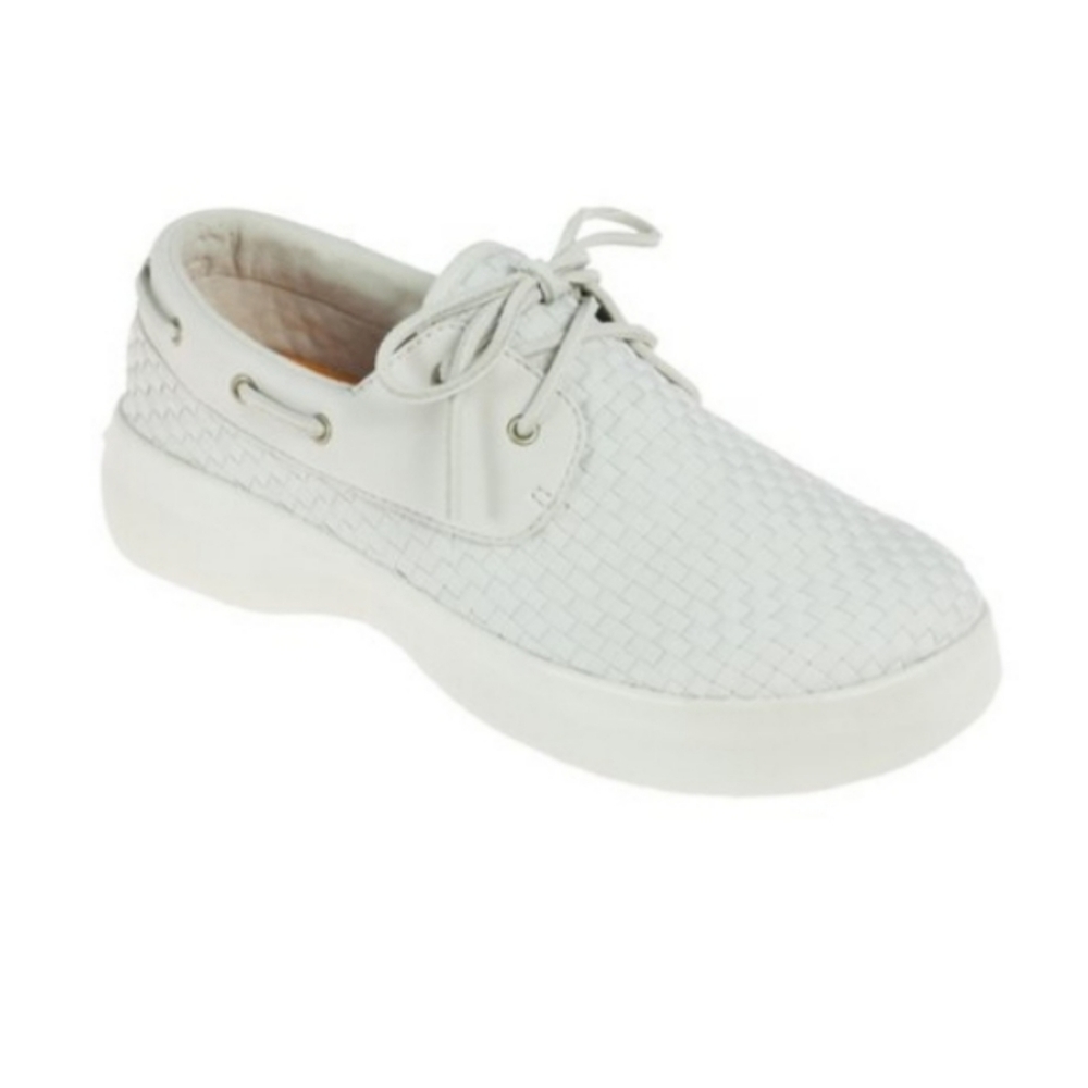 SoftScience Light Gray Cruise Boat Shoe